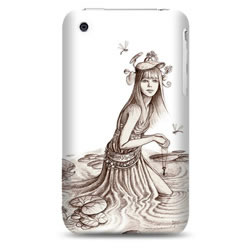 Coque bords compris Amélie Callot - Ondine - Blanc