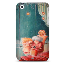 Coque bords compris Amélie Callot - Tendresse - Turquoise