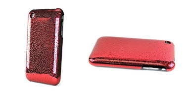 iPhone Coque Gouttelettes (rouge)