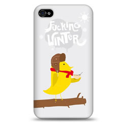 Coque bords compris Allan Aubry - Fucking winter - Gris