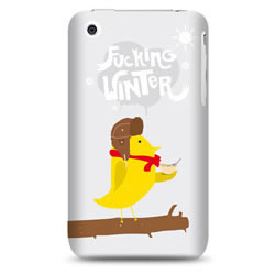 Coque bords compris Allan Aubry - Fucking winter - Gris