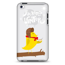 Coque bords compris Allan Aubry - Fucking winter - Gris