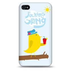 Coque bords compris Allan Aubry - Fucking spring - Bleu