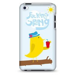 Coque bords compris Allan Aubry - Fucking spring - Bleu