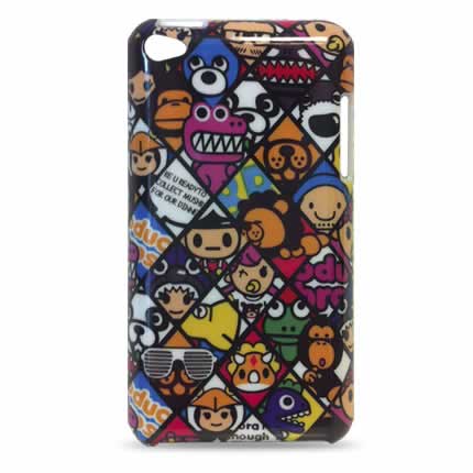 Coque iPod Touch 4 Cartoon - Noir